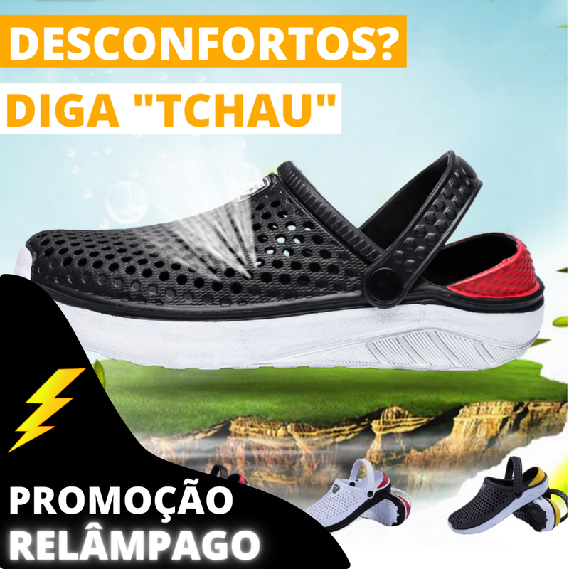 Crocs Ortopédico Respirável | Sapato Leve e Confortável | Promoção + Frete Grátis