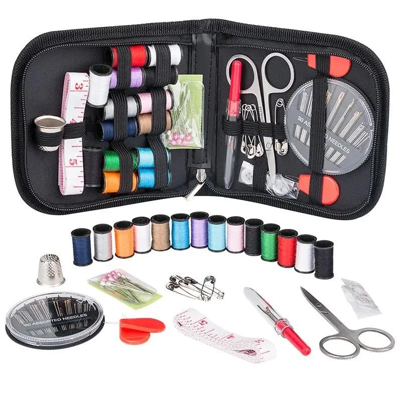 Kits de costura multifunções, conjunto de caixas para acolchoamento manual, costura, linha para bordar, acessórios DIY, Kits de ferramentas